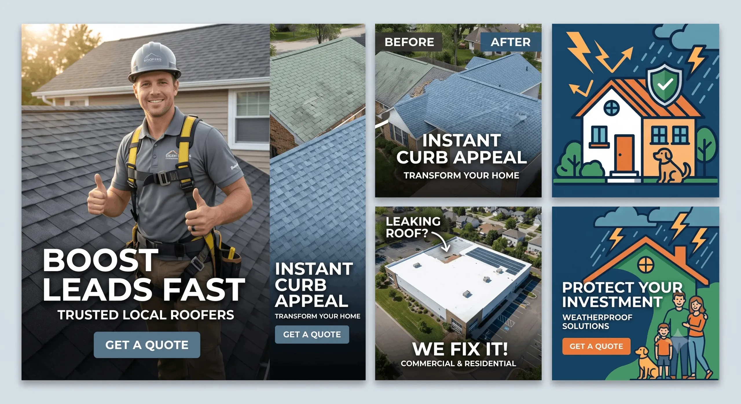 Boost roofing leads, Meta Ads for roofers, Roofing digital growth, Roofing Facebook Ads, Roofing Instagram Ads,